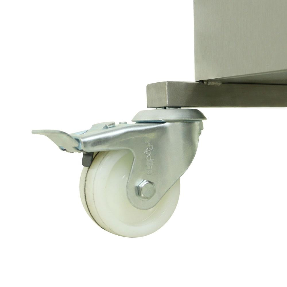 Lixeira 75 Litros Aço Inox 430 Com Rodízios e Cantos Arredondados - Imeca 7494