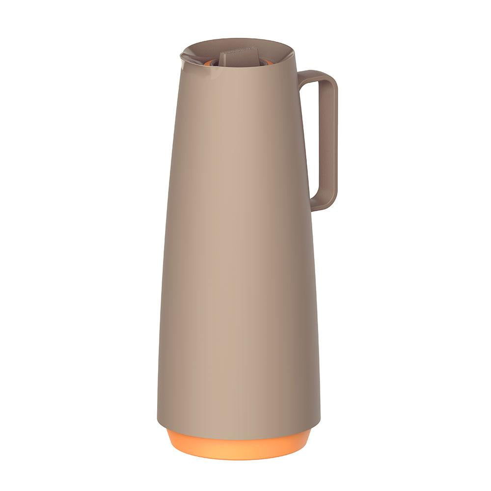 Bule Garrafa Térmica Exata em Plástico Com Ampola de Vidro 1l Bege - Tramontina 61636108