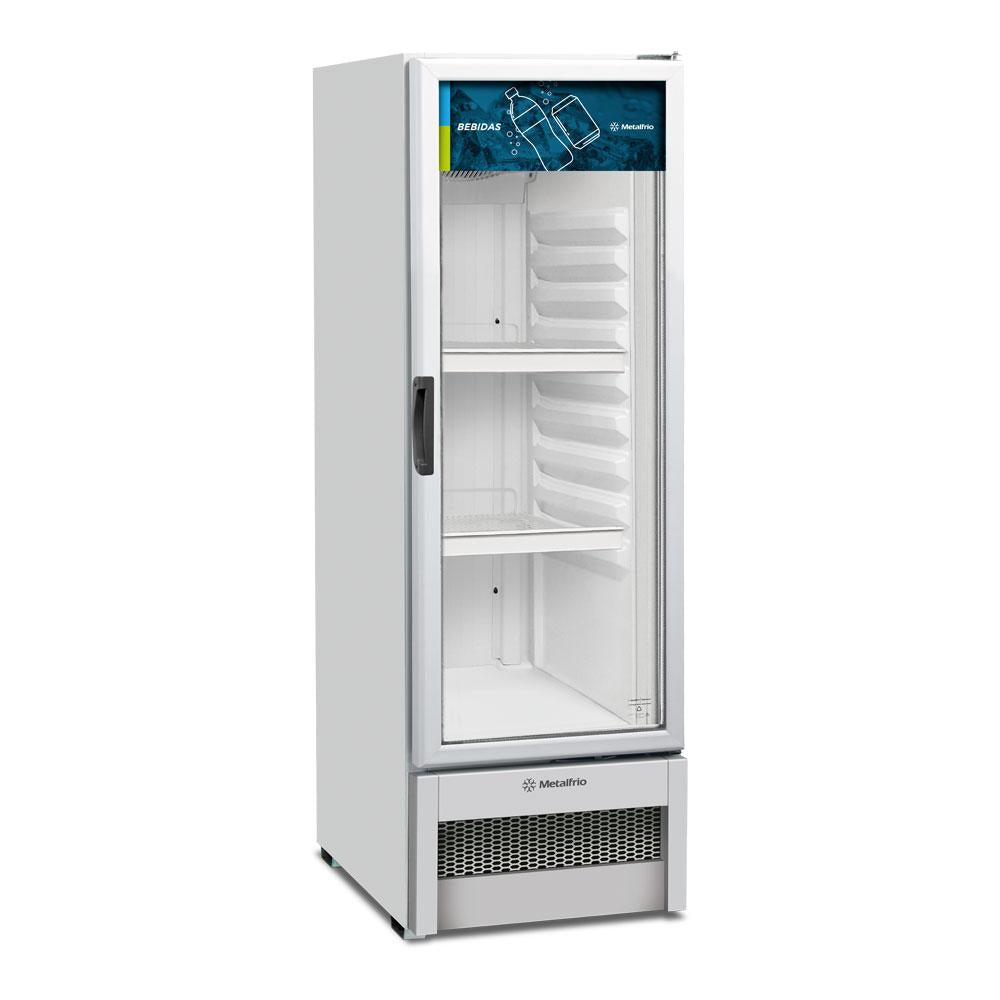 Refrigerador Visa Expositor Multiuso Branco 229/256L Porta De Vidro 2 °C a 8 °C VB25R - Metalfrio