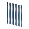 Kit - 10 Porta Etiqueta Simples 90cm Azul Com Acrílico New Plus/plus - Sa Gôndolas