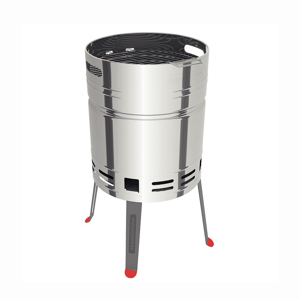 Churrasqueira a Carvão TCP-400 Aço Inox Bandeja Para Carvão em Aço Esmaltado - Tramontina 26500006