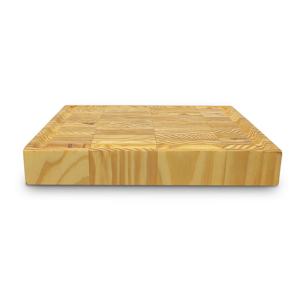 Tábua para Carne e Legumes Churrasco Quadrada 30x30x4,5 em Madeira TBQ30 - Salvador