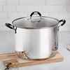 Caldeirão Astro Silicone em Aço Inox Fundo Triplo Tampa de Vidro 30 cm 15,2 l - Tramontina 62125300