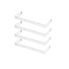Kit - 4 Aparador Aramado Em U 30x73cm Branco - Sa Gondolas
