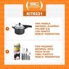Kit - Panela de Pressão 4,5L Vancouver Grafite + 1 Faqueiro 30pç - Tramontina