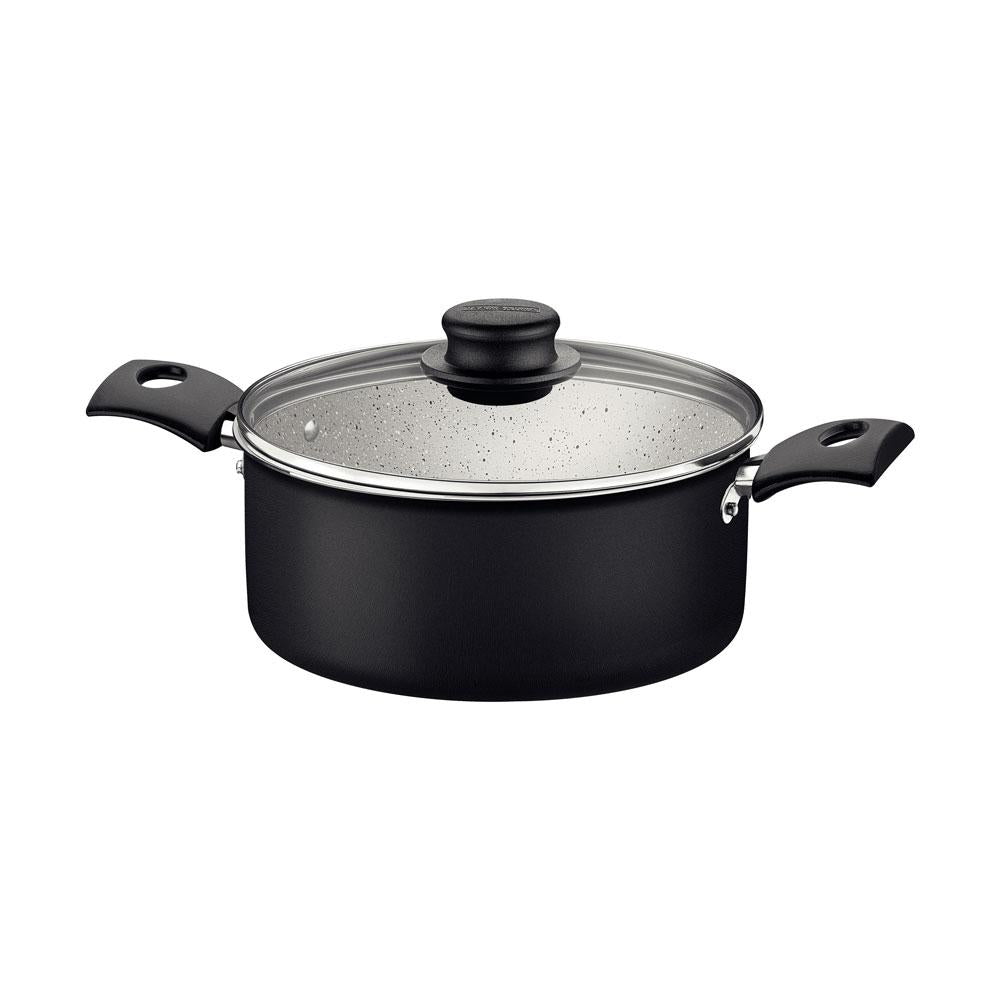 Jogo de Panelas Turim Aluminio Revestimento Antiaderente 4 Peças Preto - Tramontina 20298044