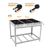 Fogão Industrial Comercial Gás Extra Inox 30x30 6 Bocas 3 Duplas Ei6d3e e - Venâncio