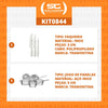 Kit - Faqueiro Premium 3 Pecas + 1 Jogo de Panelas Inox Allegra 5 Pecas - Tramontina