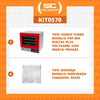 Kit - Forno Turbo Prp-004 Plus Digital 220v Vermelho + 4 Assadeiras - Progás
