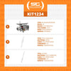Picador Moedor de Carne Açougue Profissional 1,5 Cv Boca 22 PS-22m 127V Skymsen + Faca + Chaira
