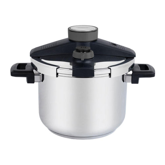 Panela Pressão Presto Aço Inox Fundo Triplo 5 Dispositivos de Segurança 22 cm 6l - Tramontina 62518220