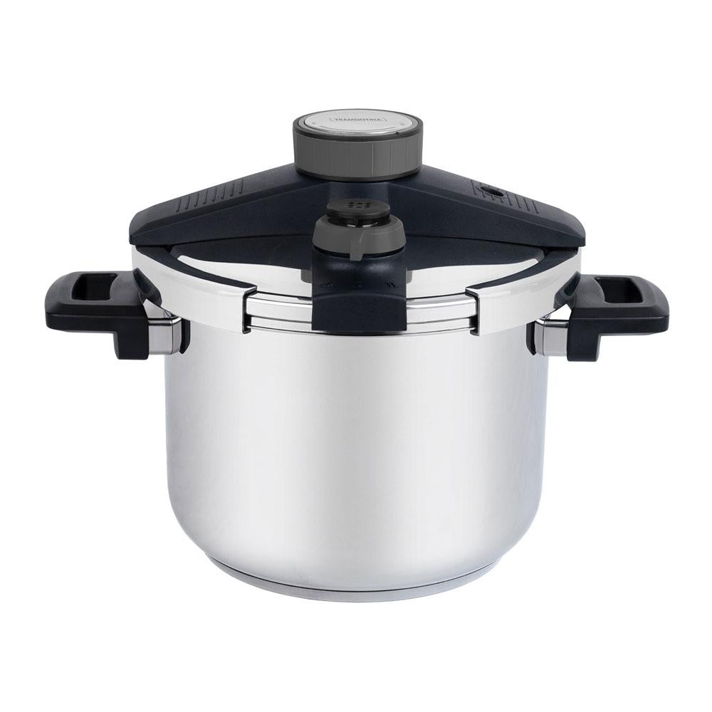 Panela Pressão Presto Aço Inox Fundo Triplo 5 Dispositivos de Segurança 22 cm 6l - Tramontina 62518220