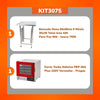 Forno Turbo Elétrico Prp-004 Digital Vermelho 220v Progás + Mesa Bancada Inox 430 8 Níveis Imeca