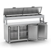 Balcão de Serviço Refrigerado Condimentador 200cm Com 7 Cubas de 1/2 Bsrc2000 220v - Refrimate