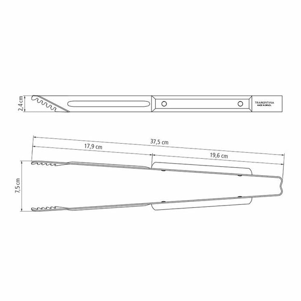 Pegador Manuseador de Carne Polywood em Cabo de Madeira Linha Churrasco PMC1 - Tramontina
