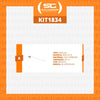 KIT - 6 Ganchos Simples 30cm Branco para Gôndolas New Plus - Sa Gôndolas