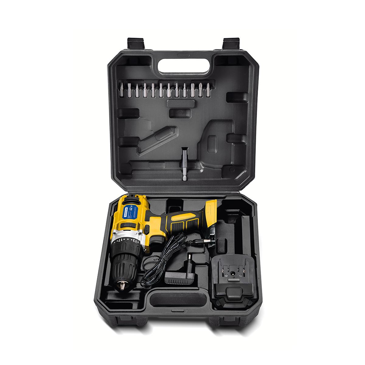Parafusadeira Furadeira 12v à Bateria 16 Peças - Tramontina 42383216