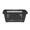 Kit - 10 Cestos Compras Plástica D100 Cód. 3000 Preto - Della Plast