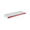 Bandeja Prateleira Ponta 30x73 Com Reforço para Gôndolas New Plus com Porta Etiqueta Vermelho - SA Gôndolas