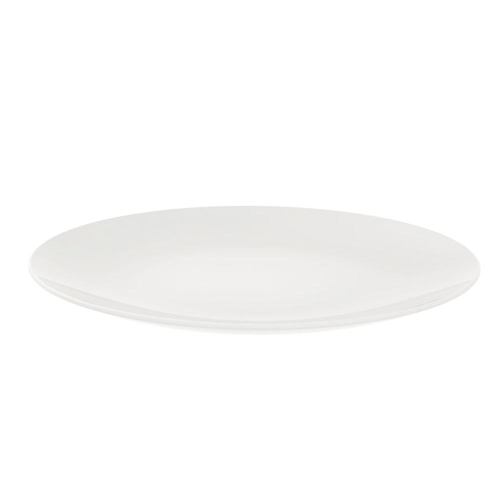 Conjunto de Pratos Raso Leonora 12 Peças em Porcelana Branca 25 cm - Tramontina 96010204