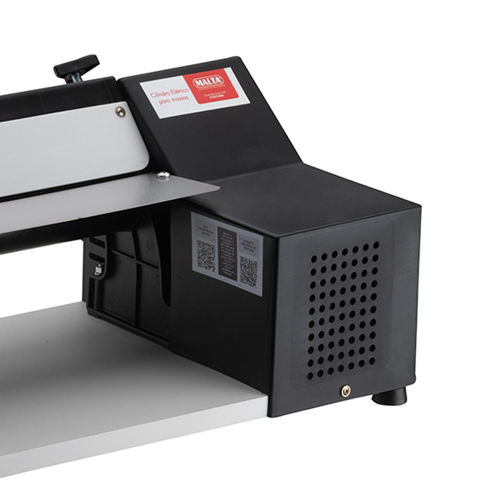 Cilindro Laminador Elétrico Profissional 28cm Preto Com Cortador Talharim 1/4 CV Bivolt - Malta 3107003