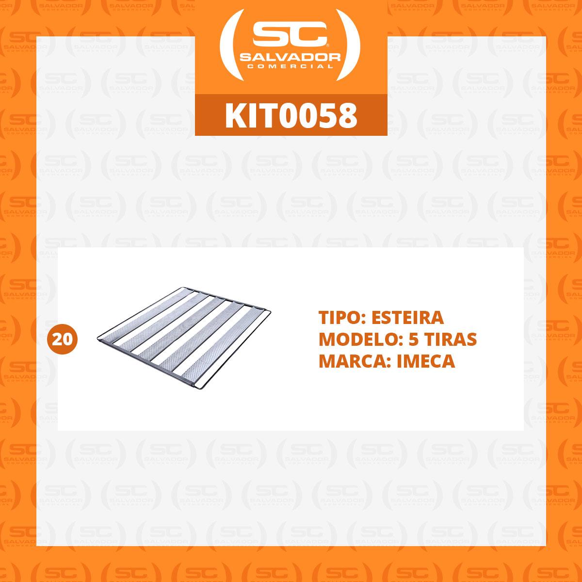Kit - 20 Esteiras 5 Tiras Para Pão Francês - Imeca