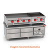 Balcão de Preparo Refrigrerado Ar Forçado 4 Gavetas Inox 0ºC a 10ºC 150cm BRG15 220v - Red Chameleon 364362-0