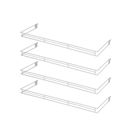 Kit - 4 Aparador Aramado Em U 30x91cm Branco - Sa Gondolas