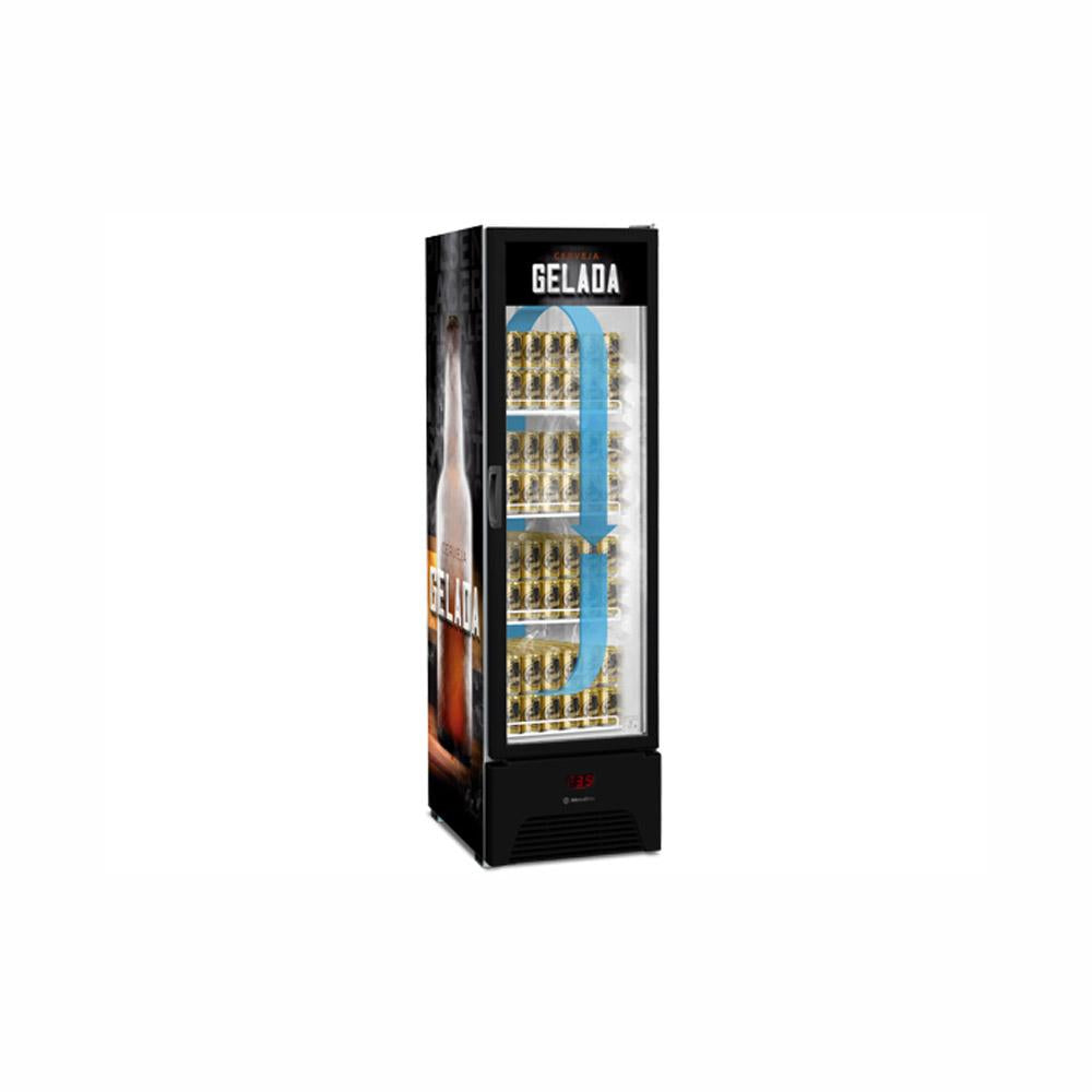 Cervejeira Visa Cooler Adesivada 293/337L Porta De Vidro +1°C e -3,5°C VN28RP 220V - Metalfrio