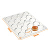 KIT - 6 Assadeiras Pão de Hamburguer 20 Cavidades Alumínio 58x70 APH20 - Imeca