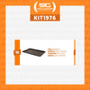 Conjunto 10 Bandejas Plásticas Self-Service Refeição 48 x 32,5 x 2 BR-100 Preta - Della Plast
