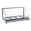 Estufa Vidro Curvo Bancada Salgados Horizontal 4 Bandejas W4B Titã