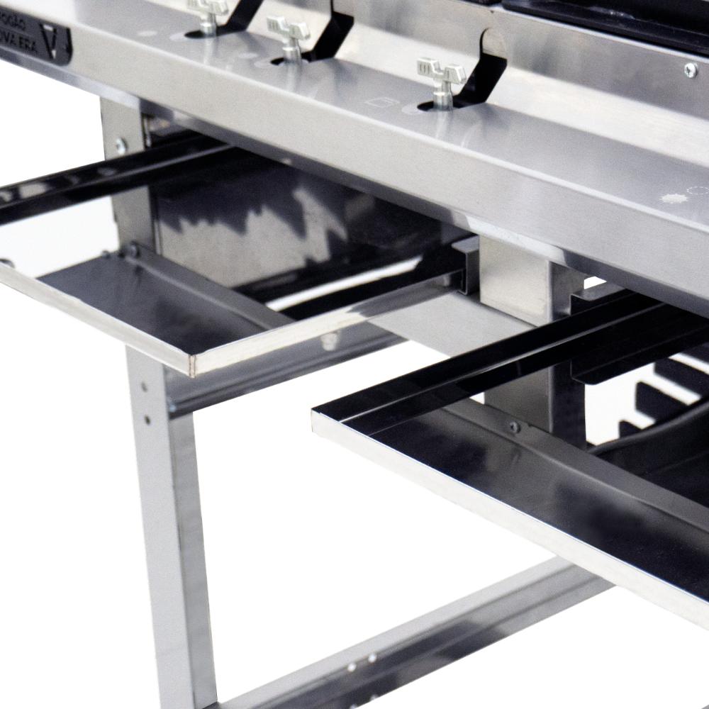 Fogão Industrial Gás Nova Era Inox 4 Bocas 4 Queimadores Grandes Nev22 4g - Venâncio 57473