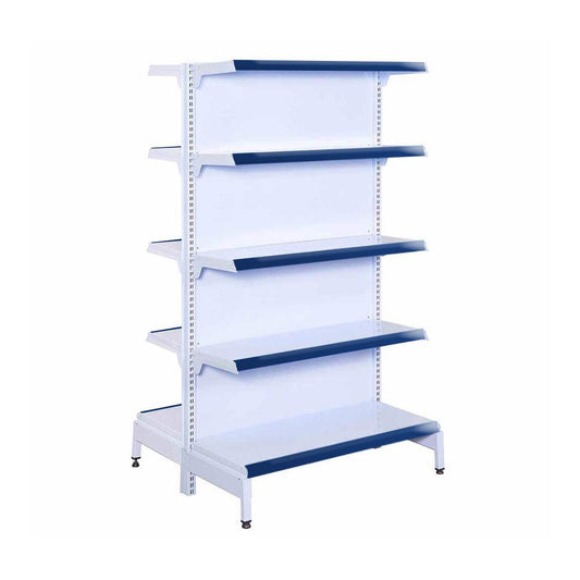 Gôndola Prateleira 5 Níveis 40x30 New Plus 1,70 Central Inicial Pe Azul - Sa Gôndolas