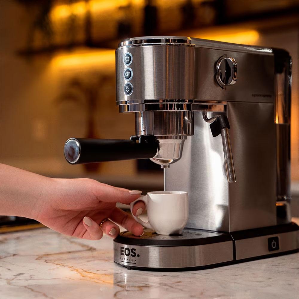 Cafeteira Expresso Italiana 3 em 1 Inox Dupla Saída Cafeteria Ecf01ec 220v - Eos B170566