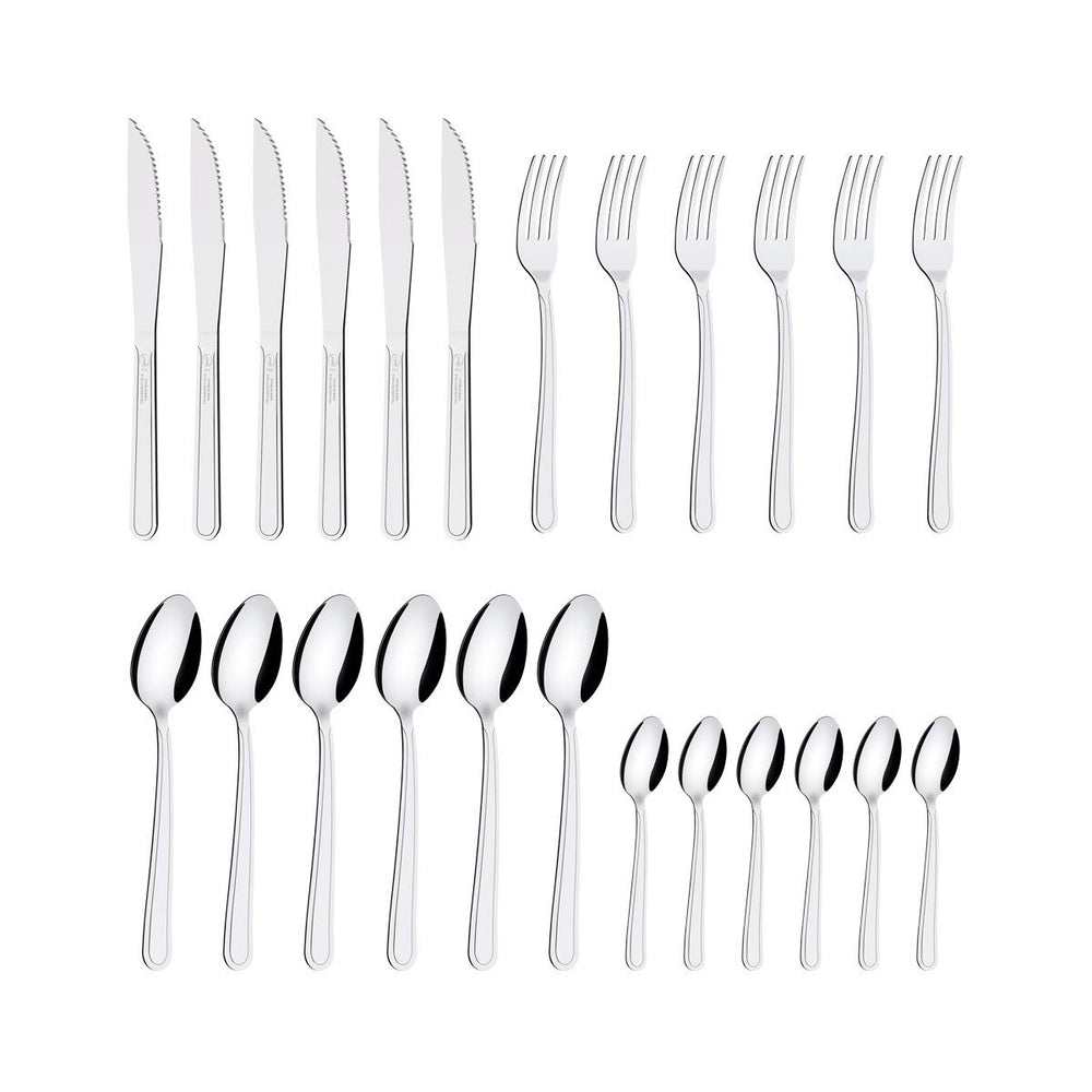 Kit Faqueiro Premium 3 Peças + 1 Faqueiro 24 Peças Buzios Inox - Tramontina