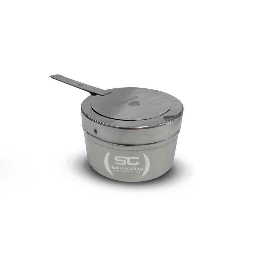 Rechaud Retangular Duas Cubas Gn em Aço Inox PR-111 - Progás