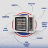 Forno Turbo Convector Vapor 5 Esteiras 75 Litros FCV35 - Gpaniz 220V