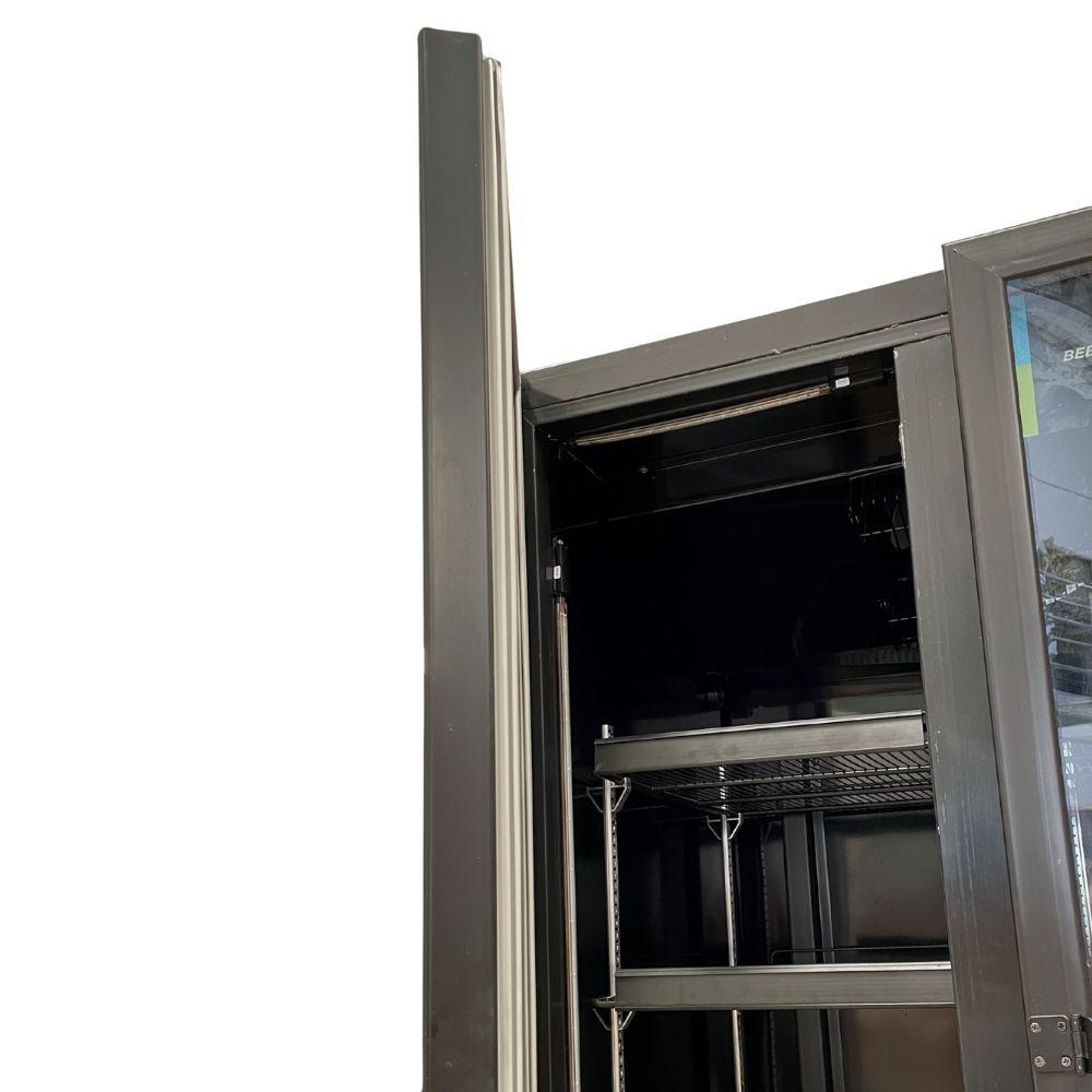 SEMINOVO - Refrigerador Expositor Vertical Bebidas Duas Portas Vidro 691L VB70AH All Black 220V - Metalfrio