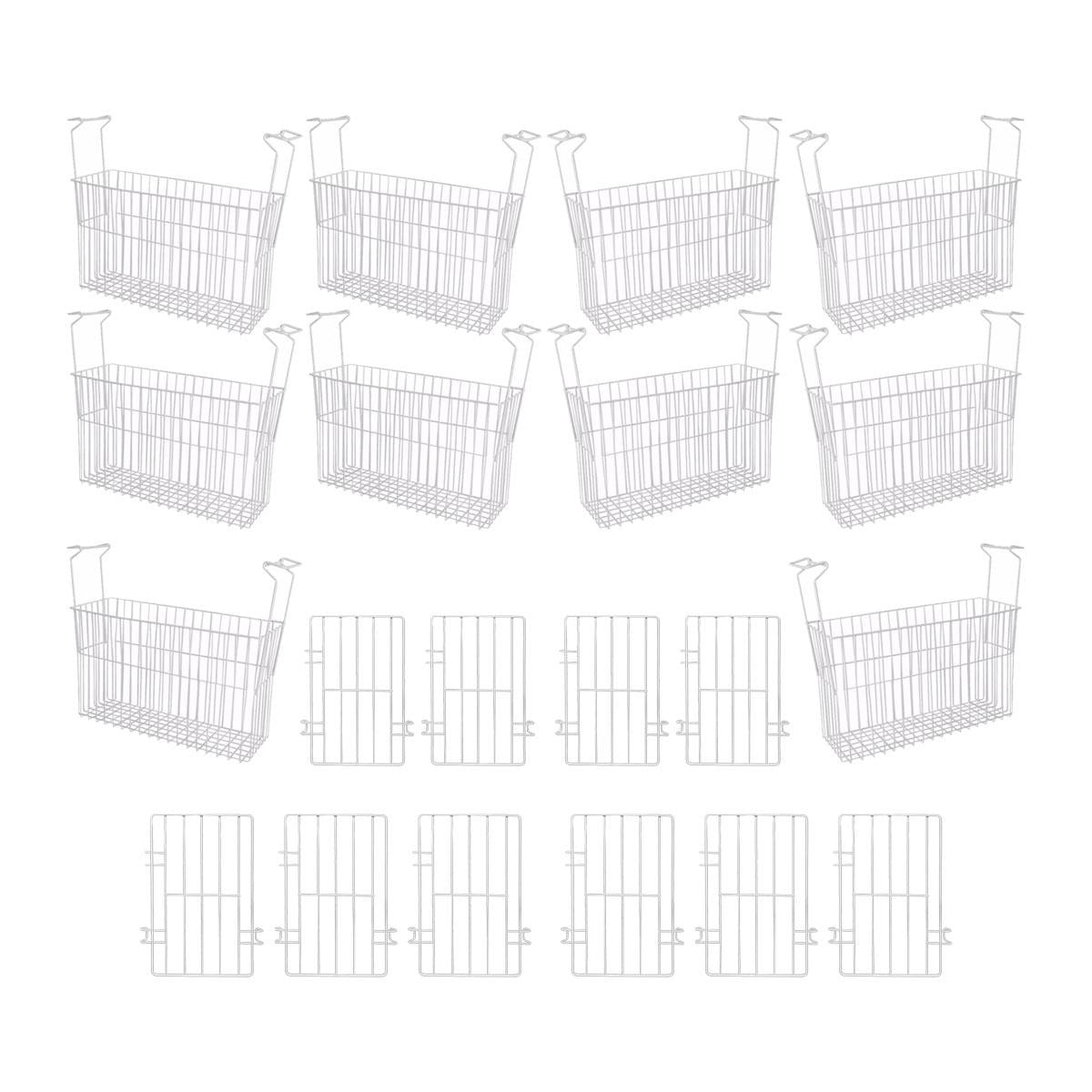 Kit - 10 Cestos Organizador Nextgen Para Nf e Hf Metalfrio + 10 Separadores