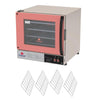 Kit Forno Turbo Elétrico Profissional Digital Prp-004 Plus 220v Rosa + 4 Grades - Progás