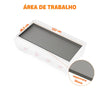 Chapa de Fritura a Gás Glp Estrutura Inox Chapa 122cm 25mm CHEXP1220-G25 - Red Chameleon