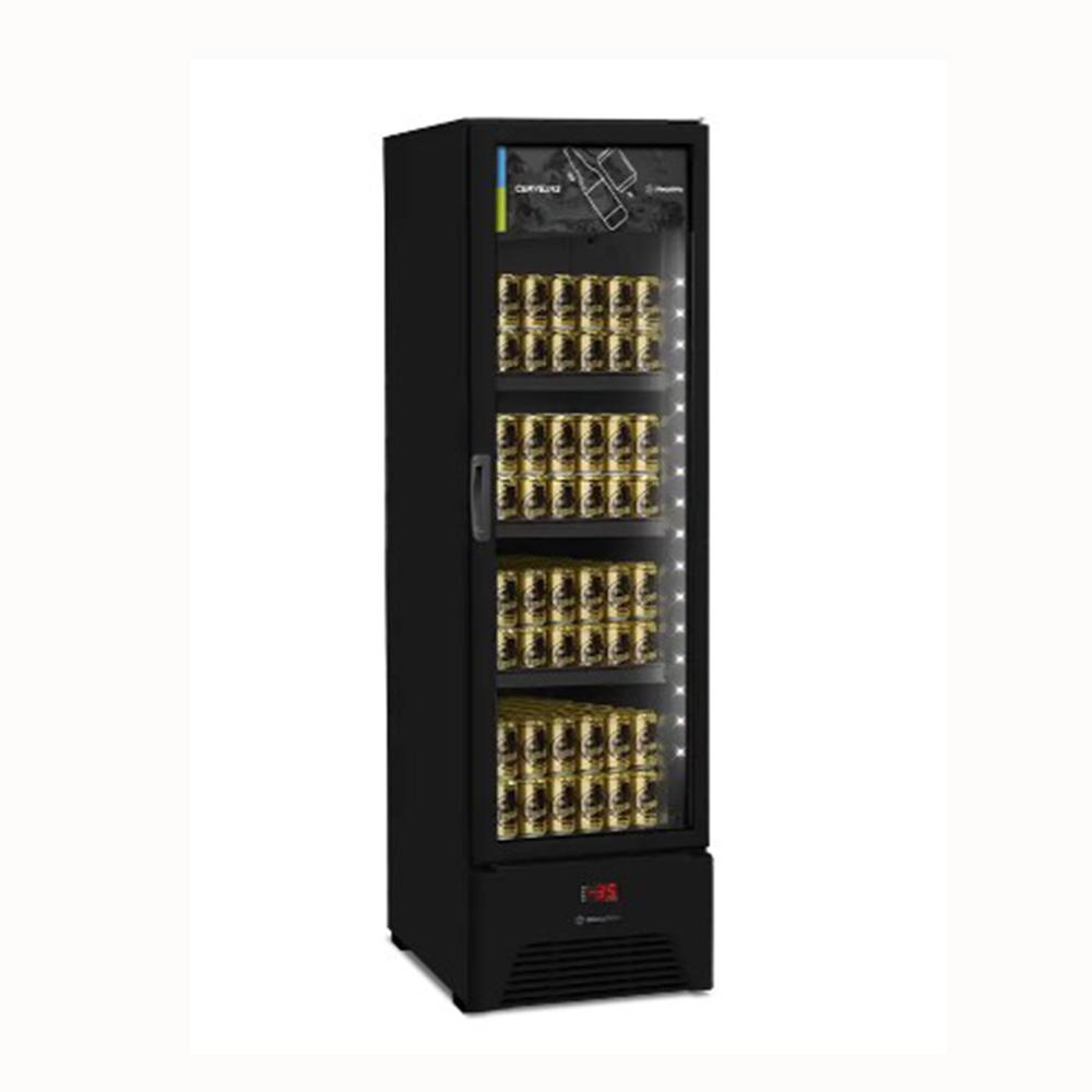 Visa Cooler Cervejeira Expositor Vertical Porta de Vidro 293/337 Litros Vn28rh All Black 220v - Metalfrio