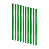 Kit - 10 Porta Etiqueta Simples 90 cm Verde Com Acrílico New Plus/plus - Sa Gôndolas