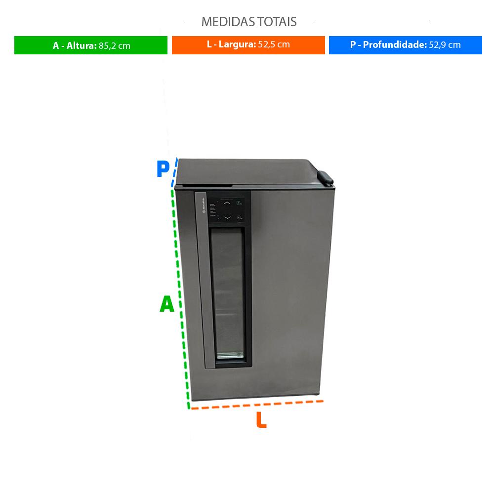 SEMINOVO - Cervejeira Beer Maxx One Inverter 98l Porta Inox Digital +2 a -6ºc Vn12tpi 127v + Transformador Bivolt - Metalfrio