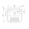 Tanque de Encaixe Para Embutir Hera 25l em Aço Inox Polido 40x40 - Tramontina 94403407