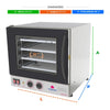 Kit Forno Turbo Elétrico Profissional Analogico Prp-004 g2 220v Preto+ 4 Grades - Progás