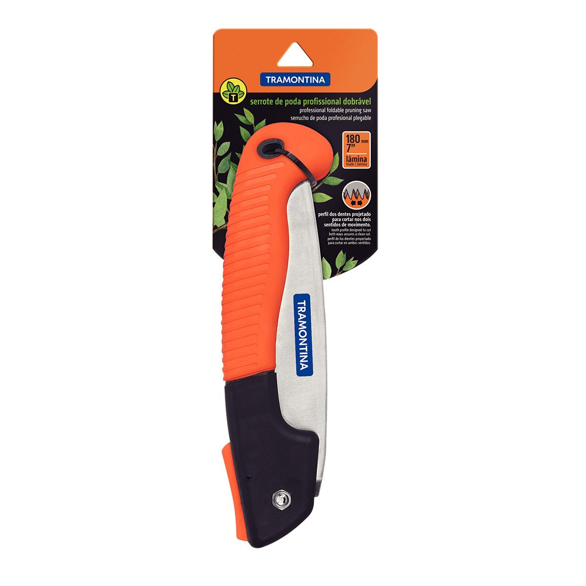 Serrote de Poda Profissional Dobrável 7 - 180 mm Com Cabo Plástico - Tramontina 78370071
