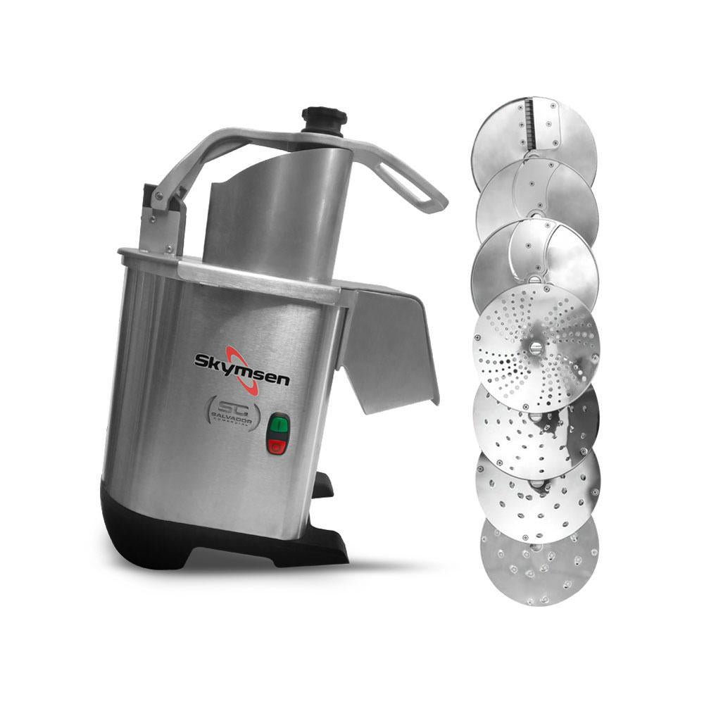 Processador de Alimentos Com 7 Discos 203mm 250 Kg/h Profissional PA7 PRO Bivolt - Skymsen