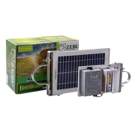 Eletrificador Solar de Cercas C/bateria Pequenas Propriedades Até 4.500m ZS20 BI 12V - ZEBU3375-8